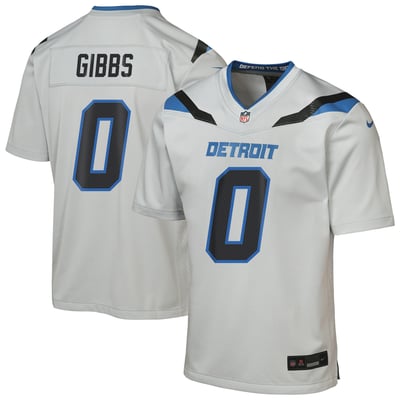 Jahmyr Gibbs Detroit Lions Nike Youth 2026 Rivalries Collection Game Jersey - Silver