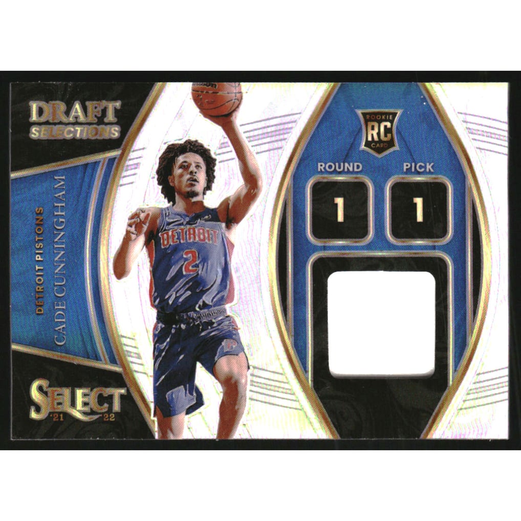2021-22 Select Draft Selections Memorabilia #2 Cade Cunningham