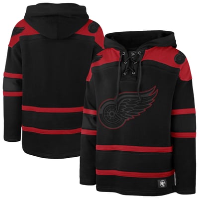 Detroit Red Wings '47 Fall Color Pop Lacer Hoodie - Black
