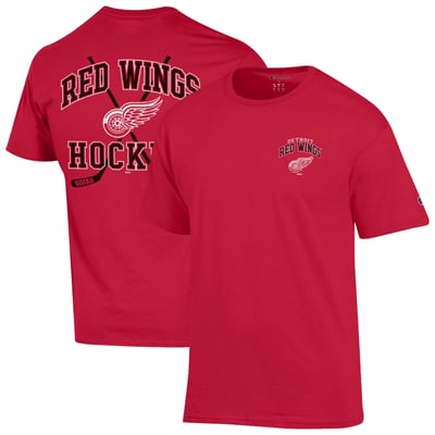  Detroit Red Wings Champion Stick With It Jersey T-Shirt - Red