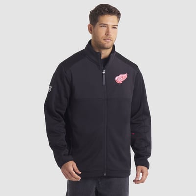 Detroit Red Wings Fanatics Authentic Pro Rink Full-Zip Jacket - Black