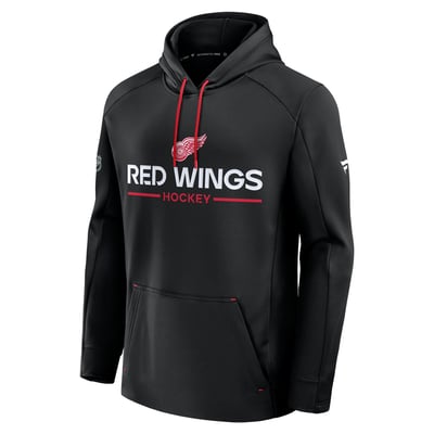 Detroit Red Wings Fanatics Authentic Pro Rink Hoodie - Black