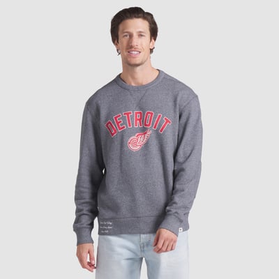 Detroit Red Wings Fanatics Decades Collection Legendary Fleece Pullover Sweatshirt - Heather Gray