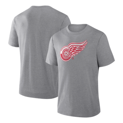 Detroit Red Wings Fanatics Elevated Tri-Blend T-Shirt - Heather Gray