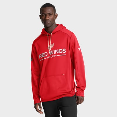 Detroit Red Wings Fanatics Authentic Pro Centennial Rink Hoodie - Red