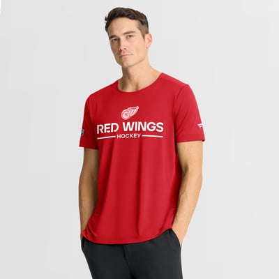 Detroit Red Wings Fanatics Authentic Pro Centennial Rink Tech T-Shirt - Red