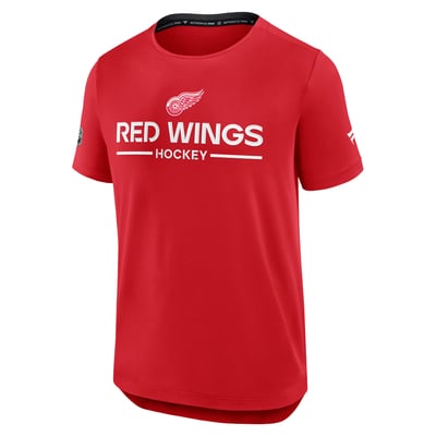 Detroit Red Wings Fanatics Authentic Pro Rink Tech T-Shirt - Red