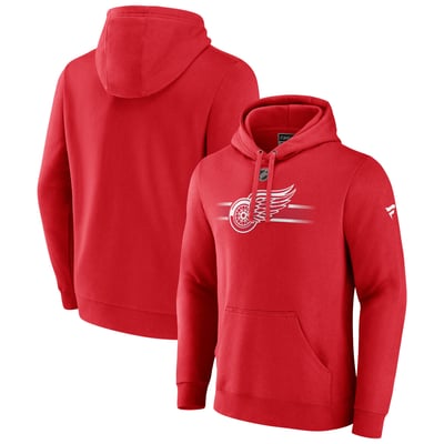 Detroit Red Wings Fanatics Authentic Pro Secondary Pullover Hoodie - Red