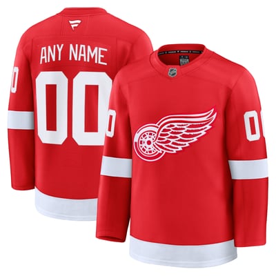 Detroit Red Wings Fanatics Home Premium Custom Jersey - Red