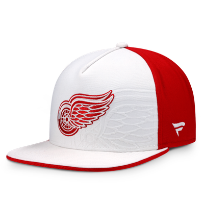  Detroit Red Wings Fanatics Snapback Hat - White/Red