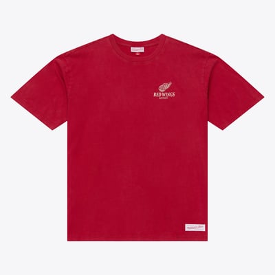 Detroit Red Wings Mitchell & Ness Core Essentials T-Shirt - Red
