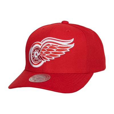 Detroit Red Wings Mitchell & Ness Team Ground Pro Adjustable Hat - Red