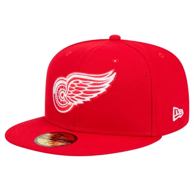  Detroit Red Wings New Era Core 59FIFTY Fitted Hat - Red