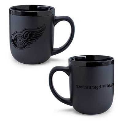 Detroit Red Wings WinCraft 17oz. Black Tonal Ceramic Mug