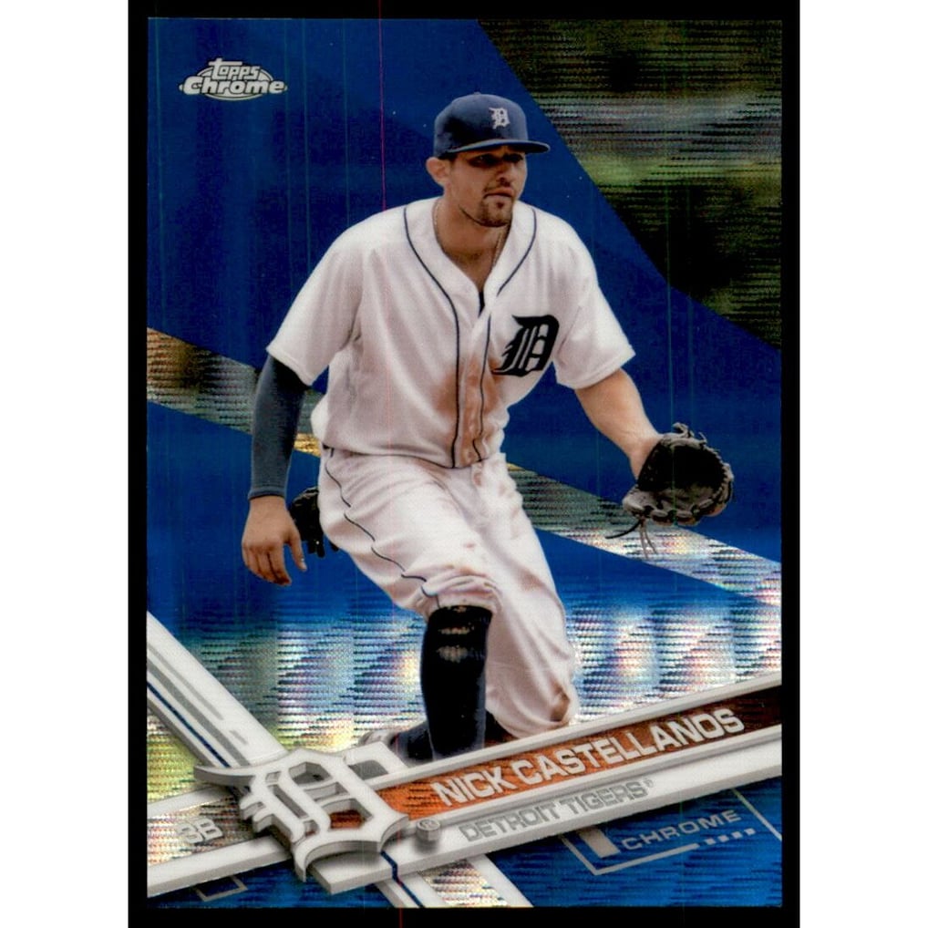 2017 Topps Chrome Blue Wave Refractors #68 Nick Castellanos