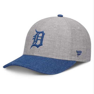Detroit Tigers Fanatics Level Up Conduct Adjustable Hat - Gray/Denim