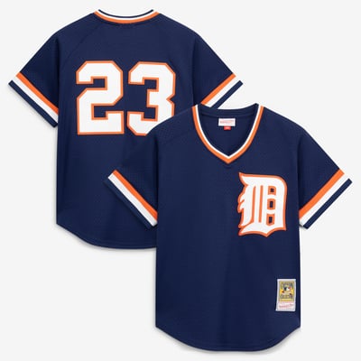 Kirk Gibson Detroit Tigers Mitchell & Ness Authentic Batting Practice Jersey - Navy