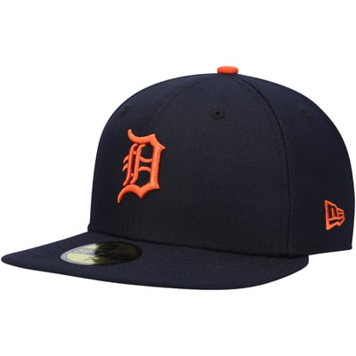 Detroit Tigers New Era Authentic Collection On-Field Road 59FIFTY Fitted Hat - Navy