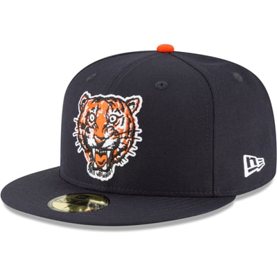 Detroit Tigers New Era Cooperstown Collection Wool 59FIFTY Fitted Hat - Navy