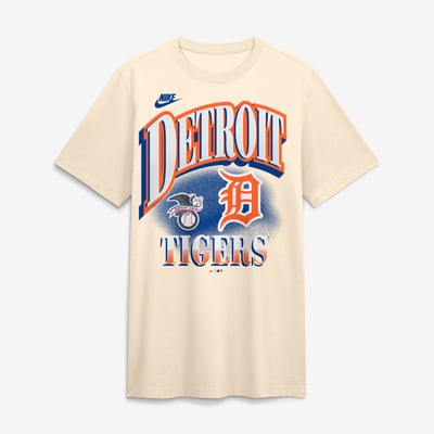 Detroit Tigers Nike Vintage Tri-Blend T-Shirt - Natural