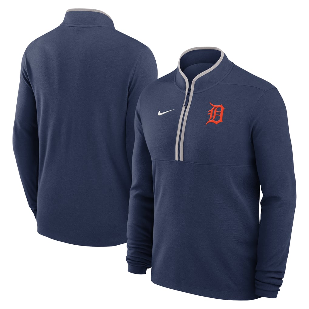Detroit Tigers Nike Dri-FIT Victory Half-Zip Pullover - Navy