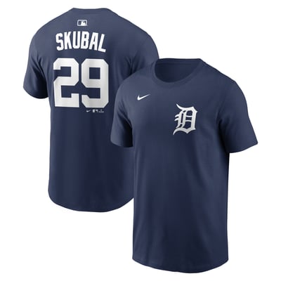 Tarik Skubal Detroit Tigers Nike Name & Number T-Shirt - Navy