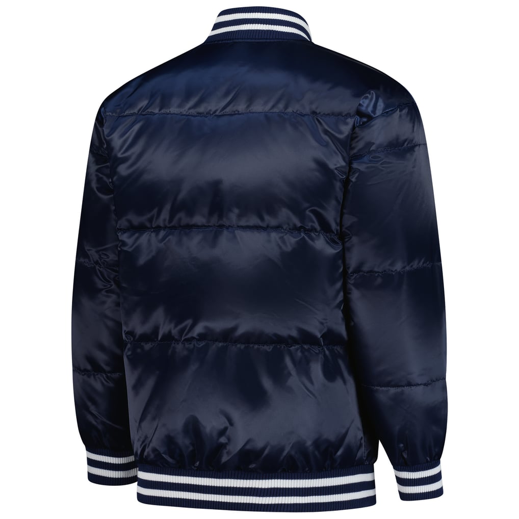 Detroit Tigers Starter Full-Snap Satin Jacket - Navy