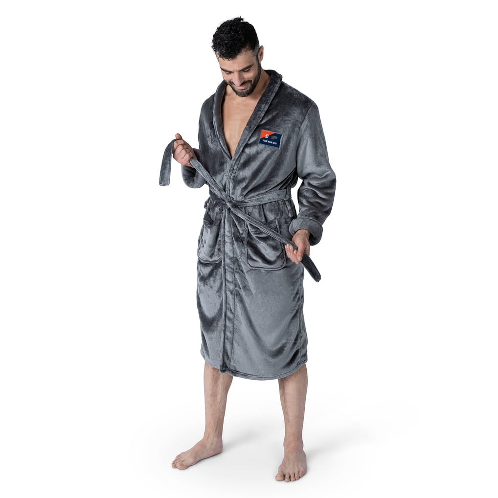 Detroit Tigers The Northwest Group Snipe Personalized Robe - Charcoal
