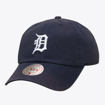 Detroit Tigers Mitchell & Ness Unisex 1904 Soft Wash Adjustable Hat - Navy