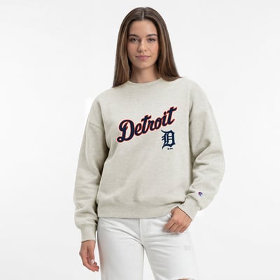  Detroit Tigers Champion Women's All-Star Sweatshirt - Oatmeal