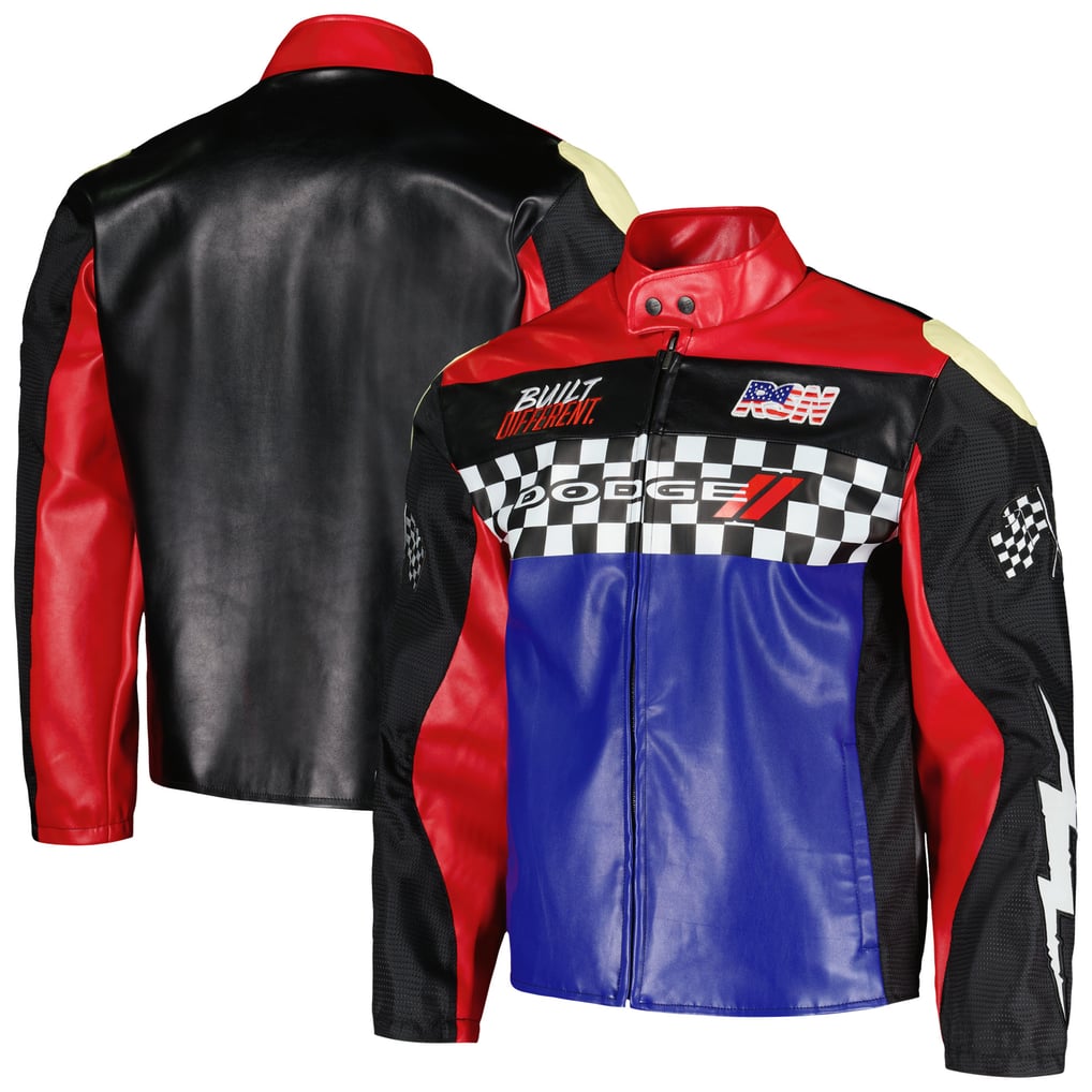 Dodge Unisex Moto Full-Zip Jacket - Black