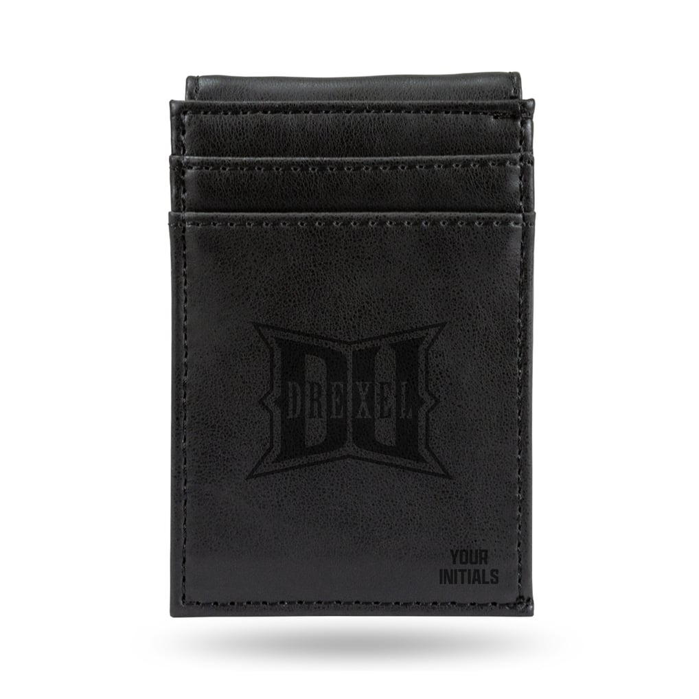 Drexel Dragons Personalized Front Pocket Wallet - Black