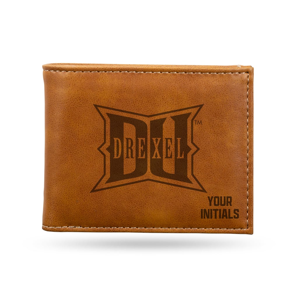 Drexel Dragons Personalized Billfold Wallet - Brown