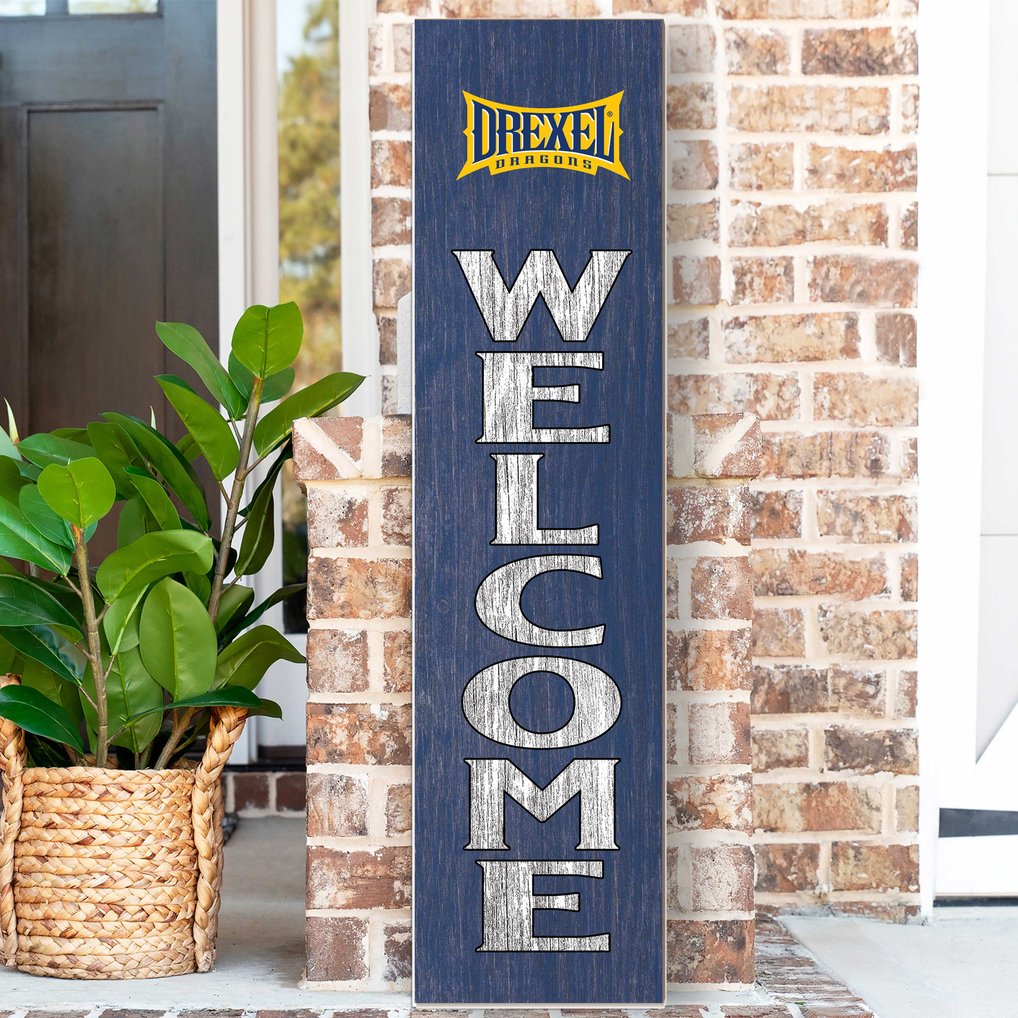 Drexel Dragons 12'' x 48'' Outdoor Leaner Welcome Sign