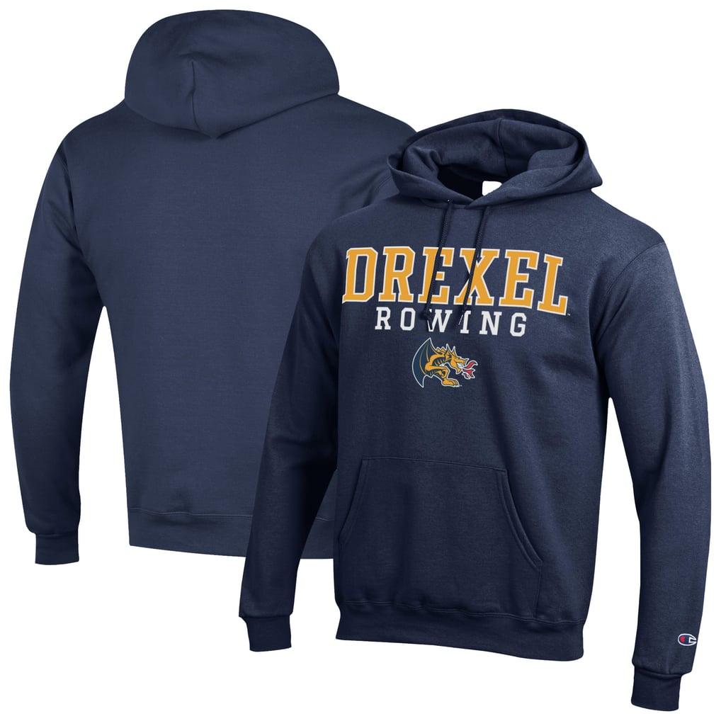 Drexel Dragons Champion Rowing Eco Powerblend Pullover Hoodie – Navy