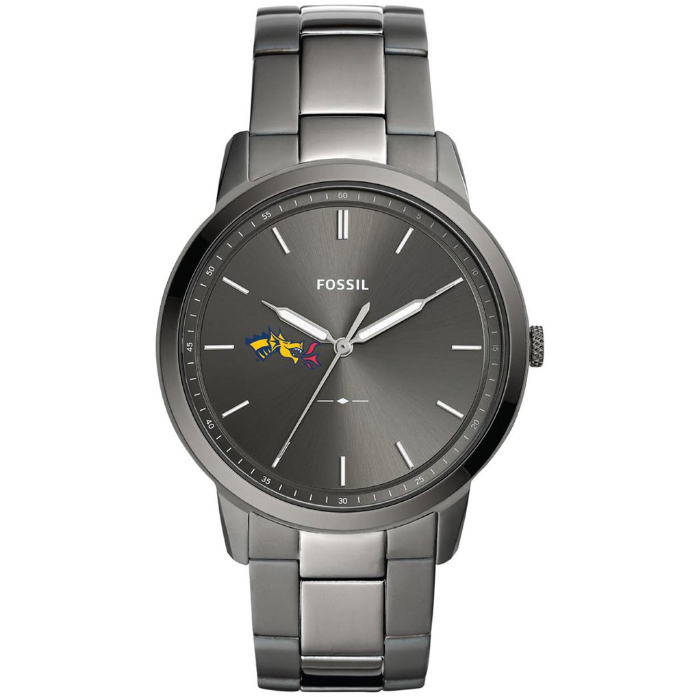  Drexel Dragons Fossil Minimalist Three-Hand Smoke Watch - Gray