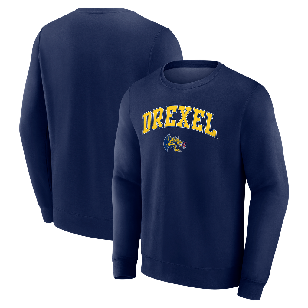  Drexel Dragons Campus Fleece Pullover Sweatshirt - Navy