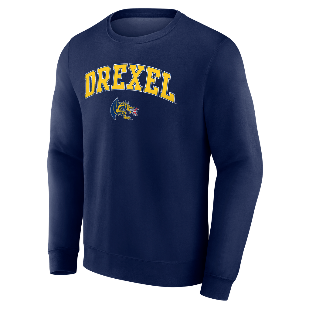  Drexel Dragons Campus Fleece Pullover Sweatshirt - Navy