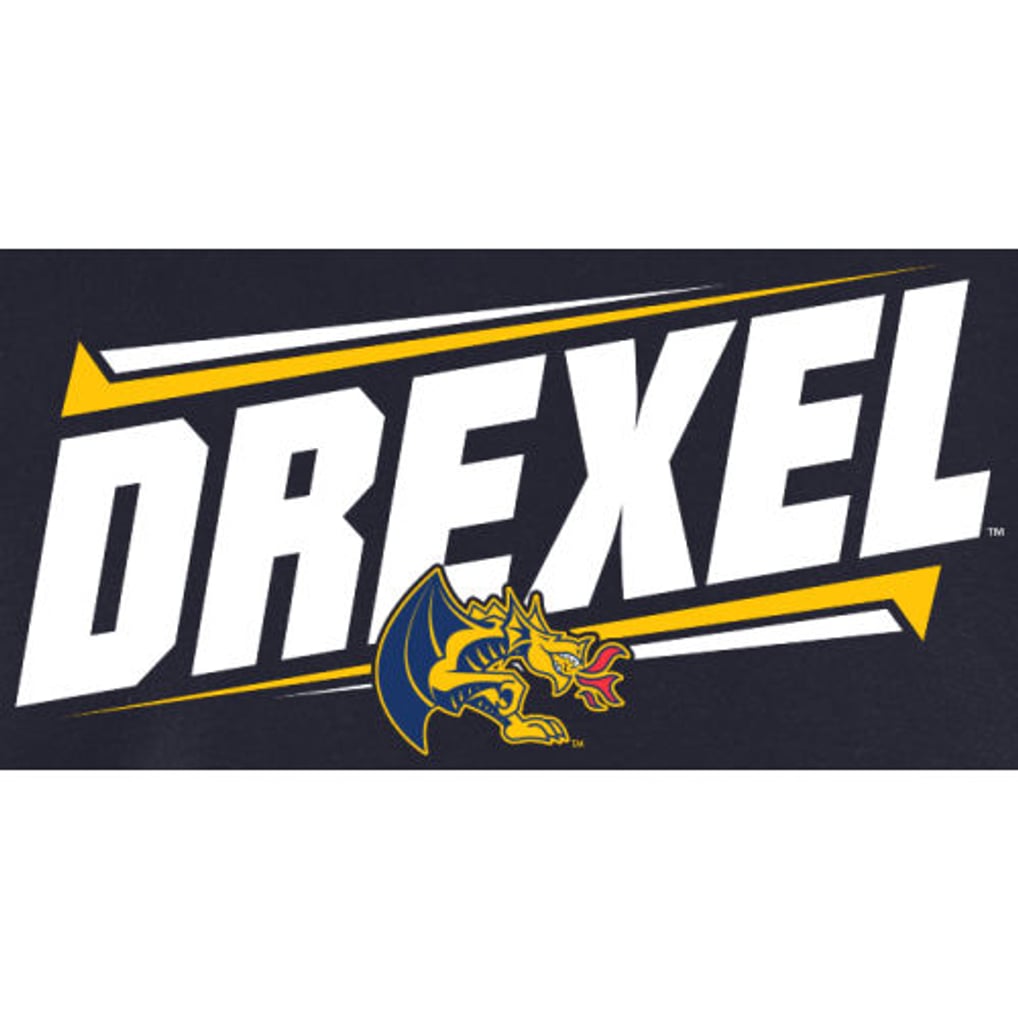 Drexel Dragons Double Bar Pullover Hoodie - Navy