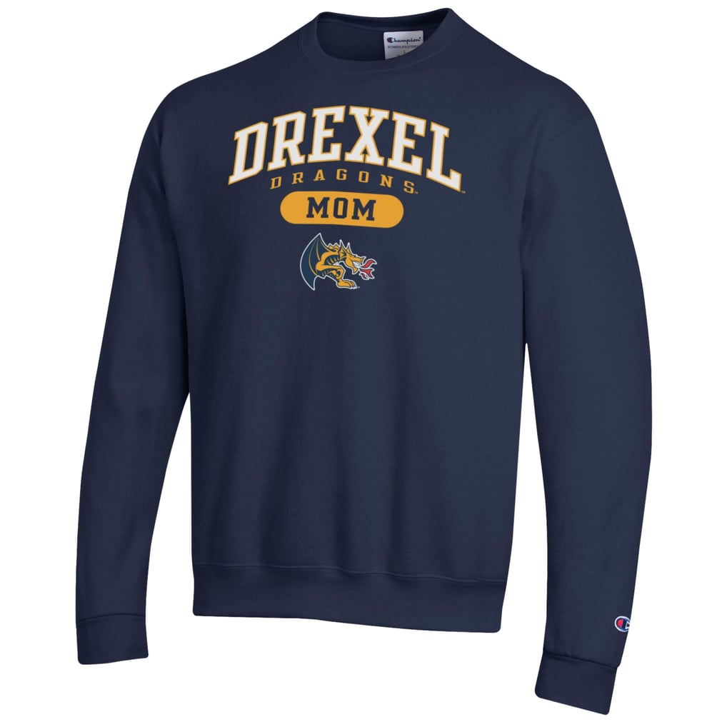 Drexel Dragons Champion Women's Eco Powerblend Mom Pill Box Sweatshirt - Navy
