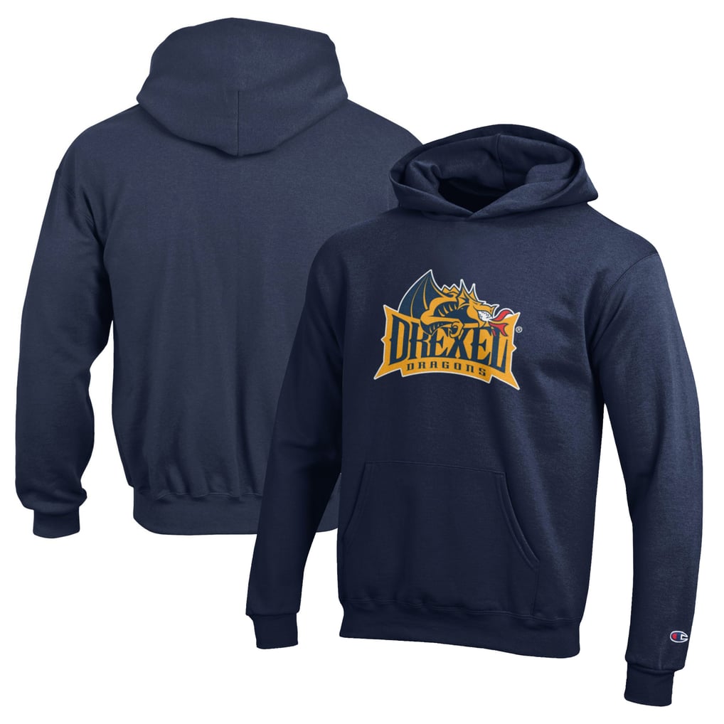 Drexel Dragons Champion Youth Eco Powerblend Pullover Hoodie - Navy