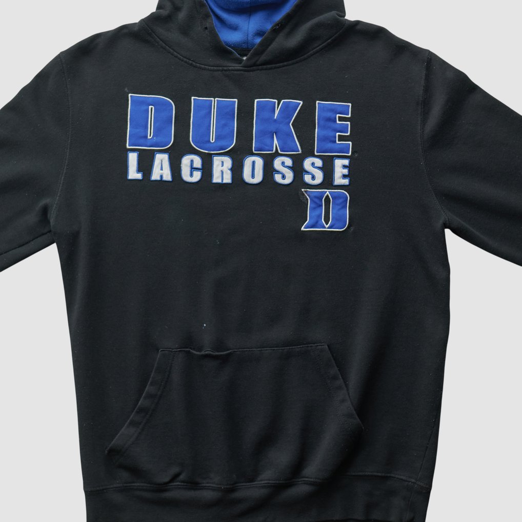 Duke Blue Devils Colosseum 2010s Hooded Pullover Sweatshirt - Black - S by Fanatics Real Vintage