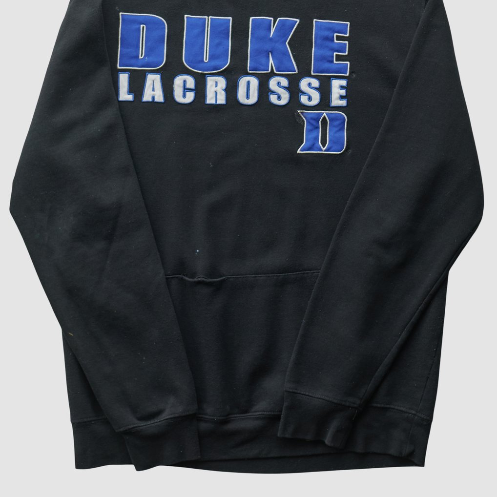 Duke Blue Devils Colosseum 2010s Hooded Pullover Sweatshirt - Black - S by Fanatics Real Vintage