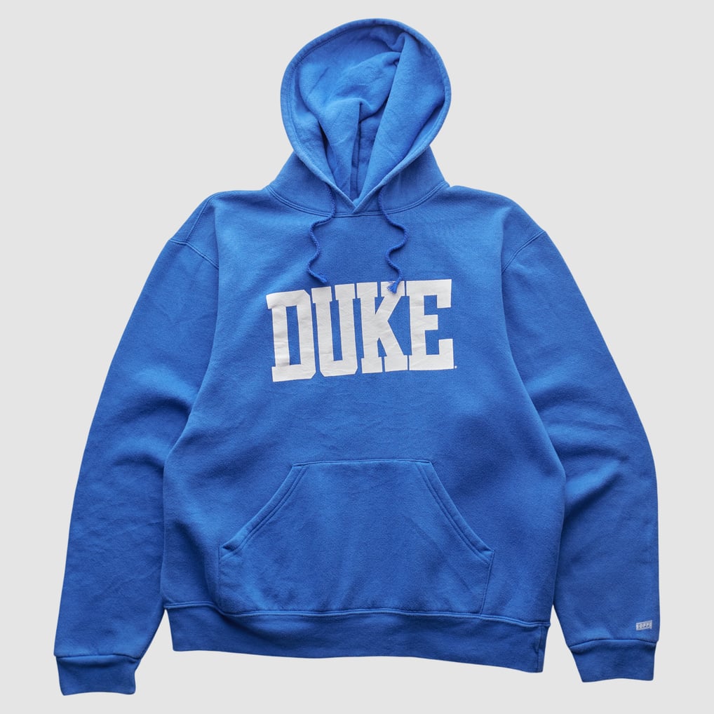 Duke Blue Devils Soffe 2000s Hooded Pullover Sweatshirt - Blue - M by Fanatics Real Vintage