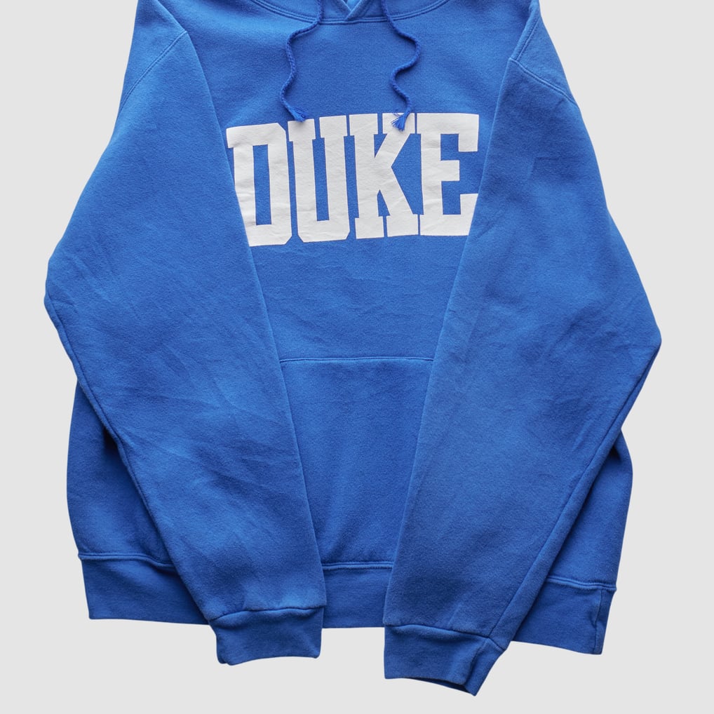 Duke Blue Devils Soffe 2000s Hooded Pullover Sweatshirt - Blue - M by Fanatics Real Vintage