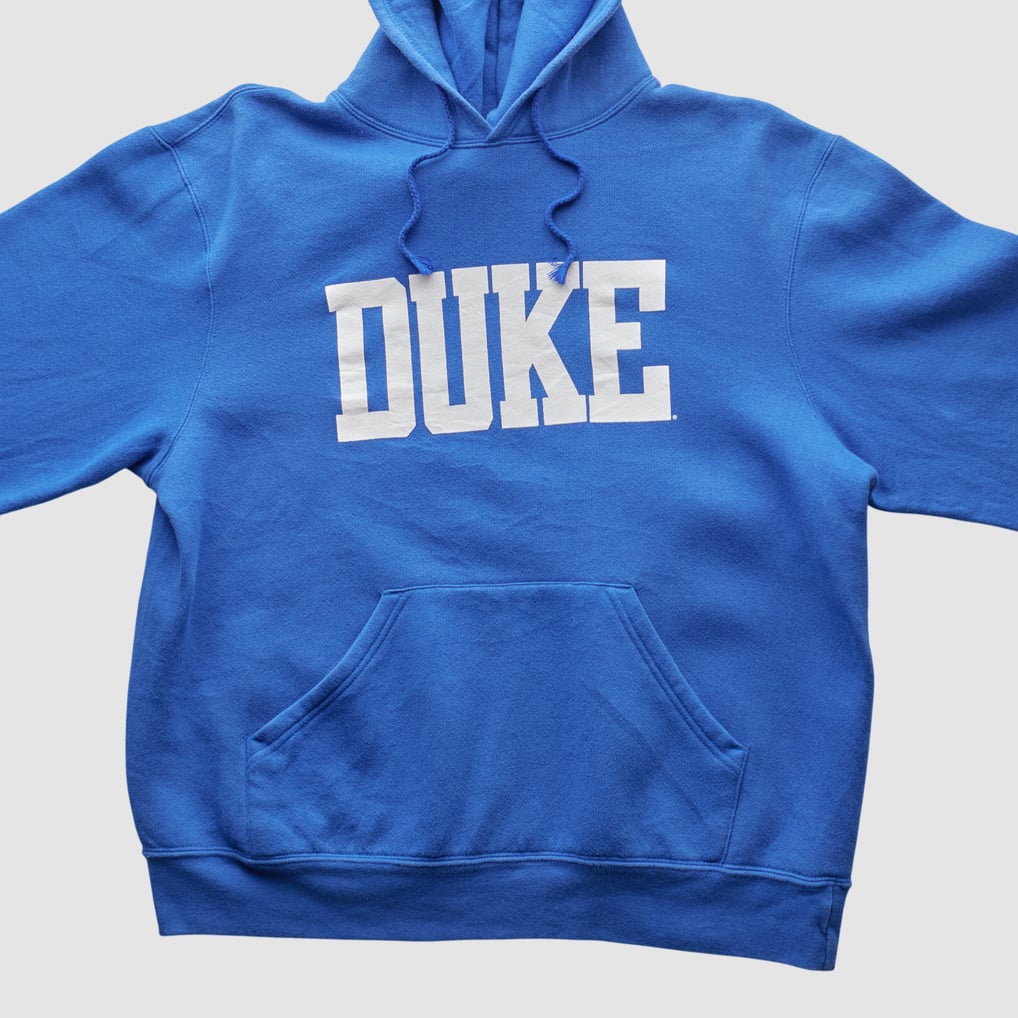 Duke Blue Devils Soffe 2000s Hooded Pullover Sweatshirt - Blue - M by Fanatics Real Vintage