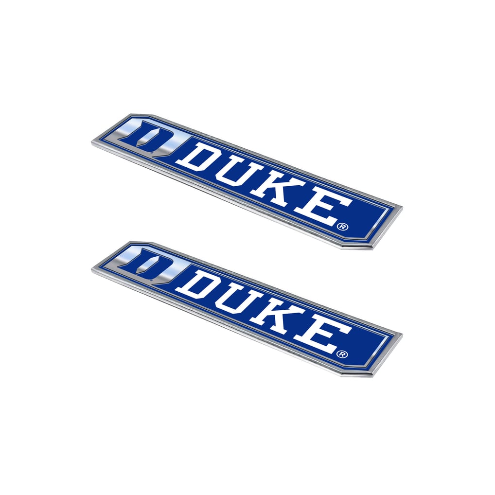  Duke Blue Devils Logo Brands 2-Pack Embossed Truck Emblem Set