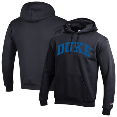  Duke Blue Devils Champion Basic Arch Fleece Pullover Hoodie - Black
