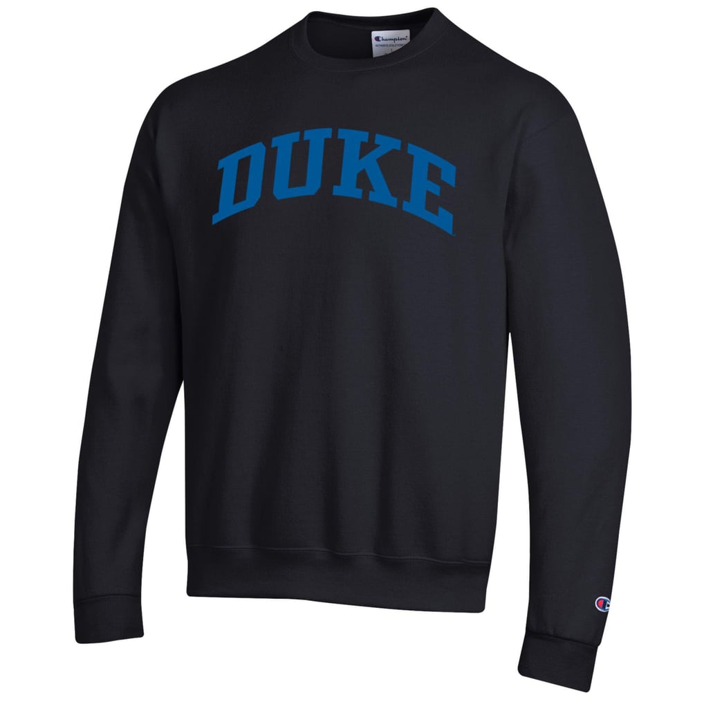  Duke Blue Devils Champion Basic Arch Fleece Pullover Sweatshirt - Black