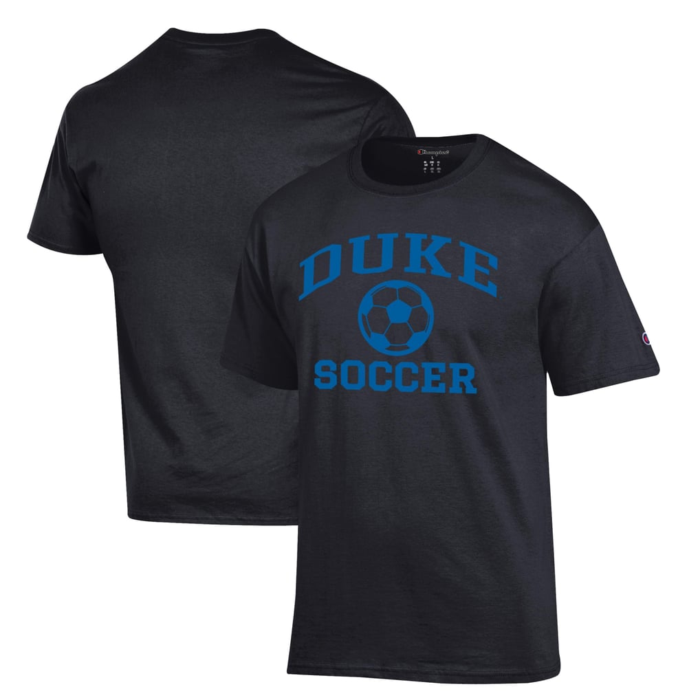  Duke Blue Devils Champion Icon Logo Soccer T-Shirt - Black